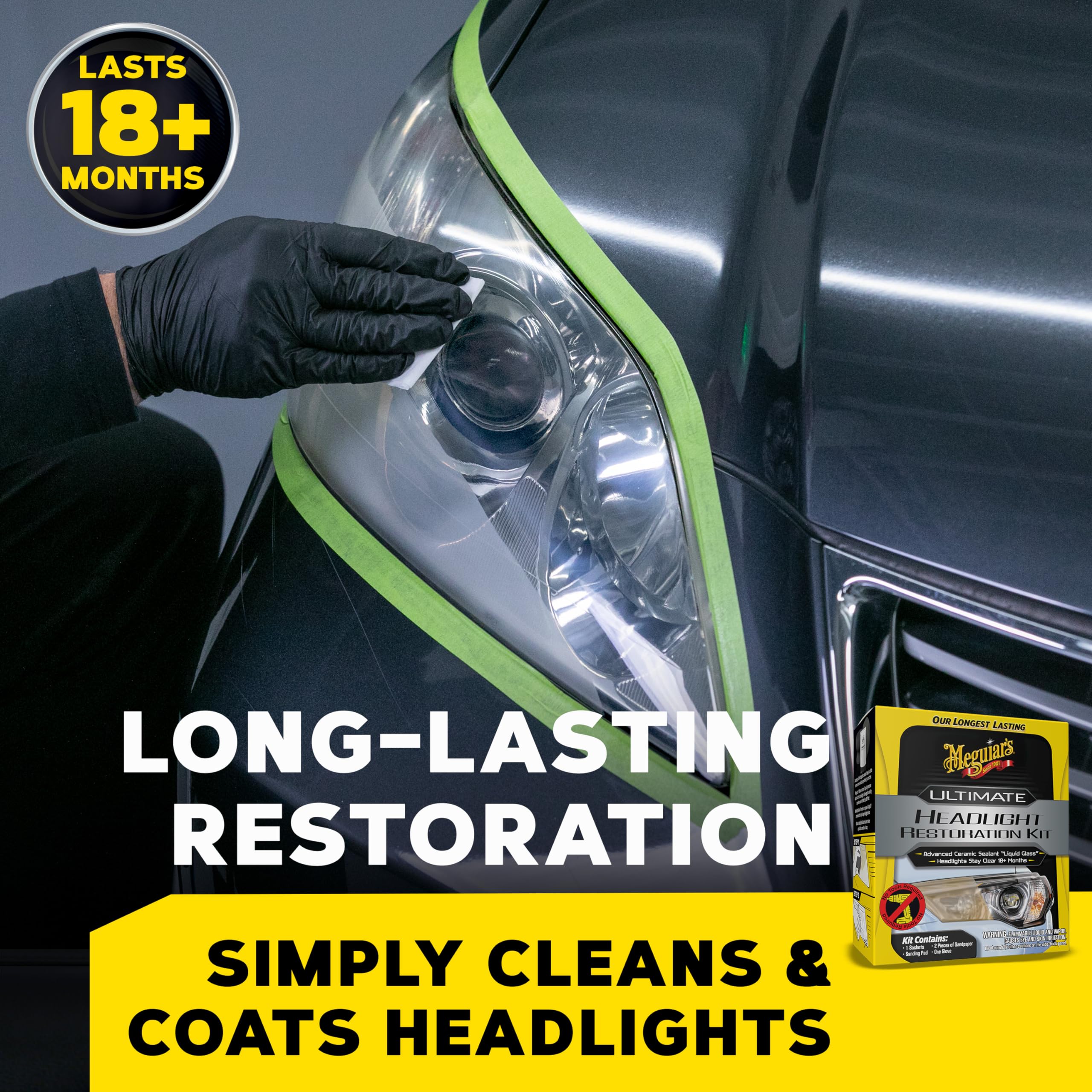 Meguiar's close-up of 1000 and 3000 grit discs illustrating precise oxidation removal