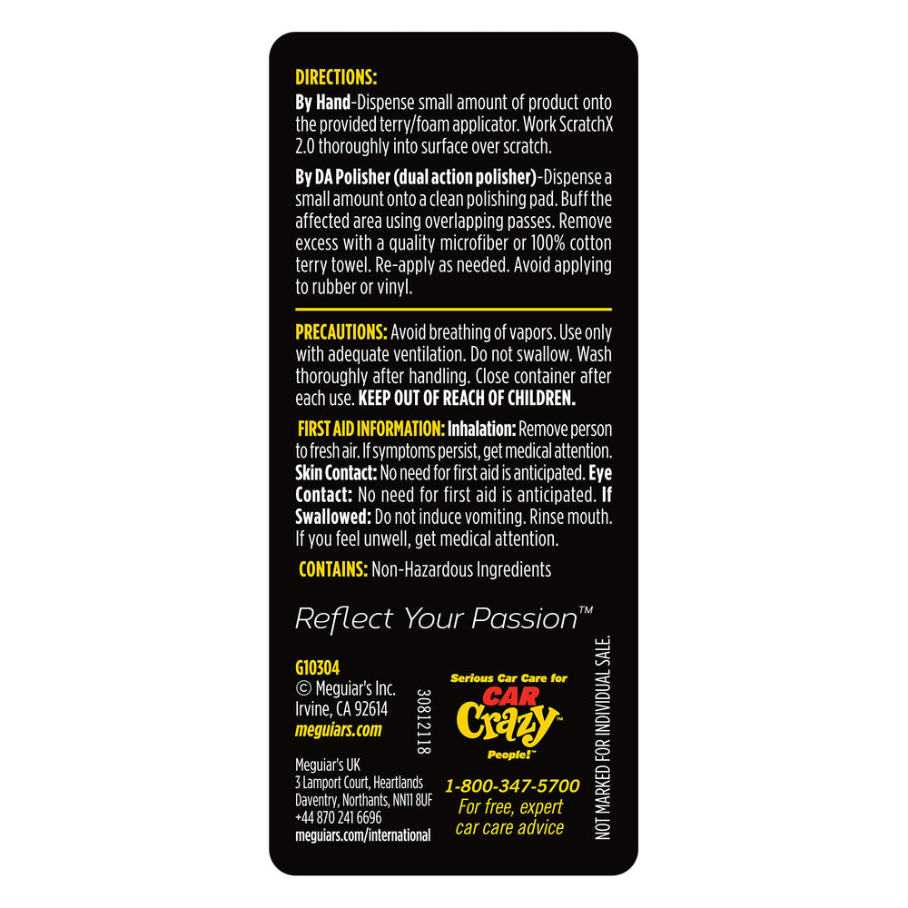 Meguiar's size comparison with hand showing compact, easy-to-use scale