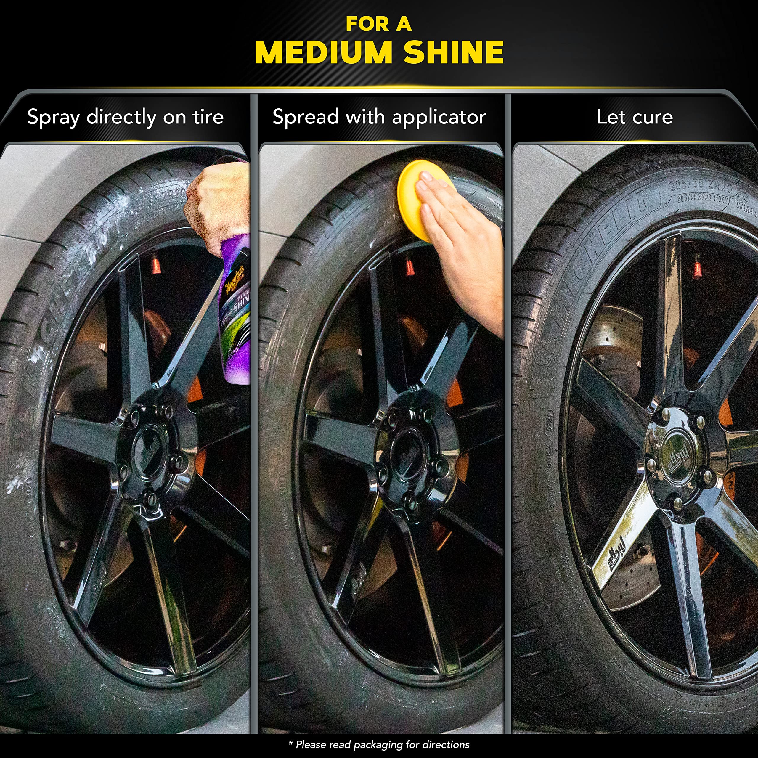Meguiar's sling test near body panel illustrating low-transfer benefit