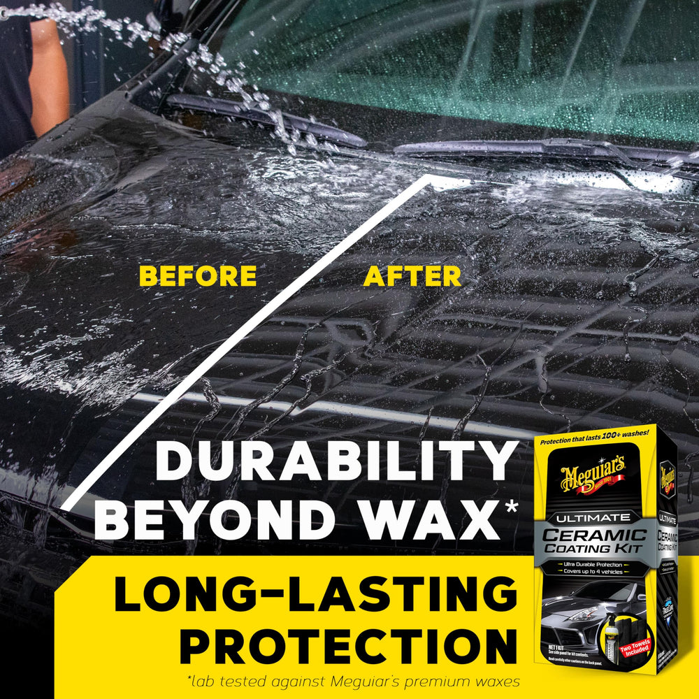 Meguiar's spray nozzle close-up showing controlled mist for even application