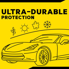 Meguiar's coating flashing on paint surface indicating ready-to-buff timing