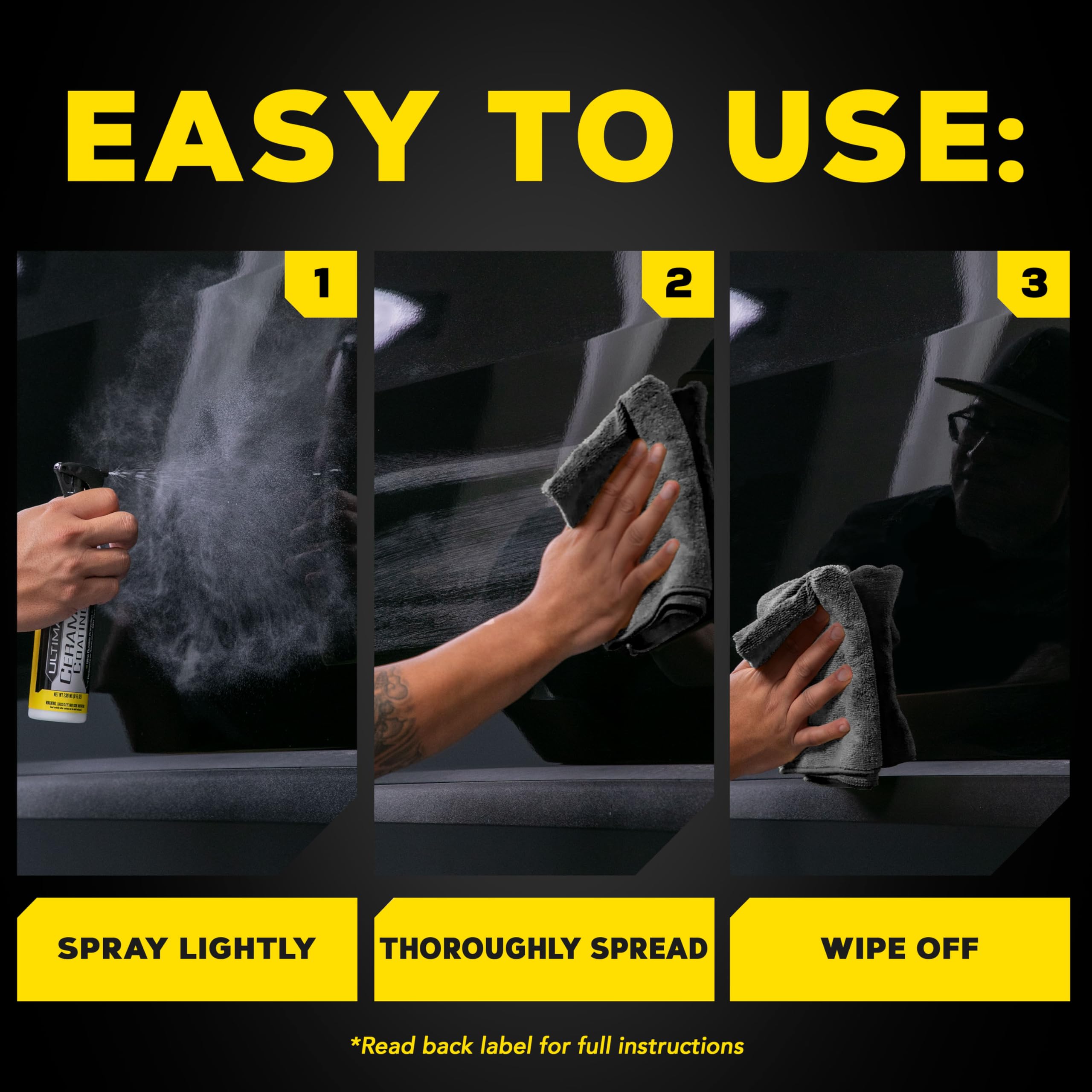 Meguiar's water beading on coated hood showing strong hydrophobic protection