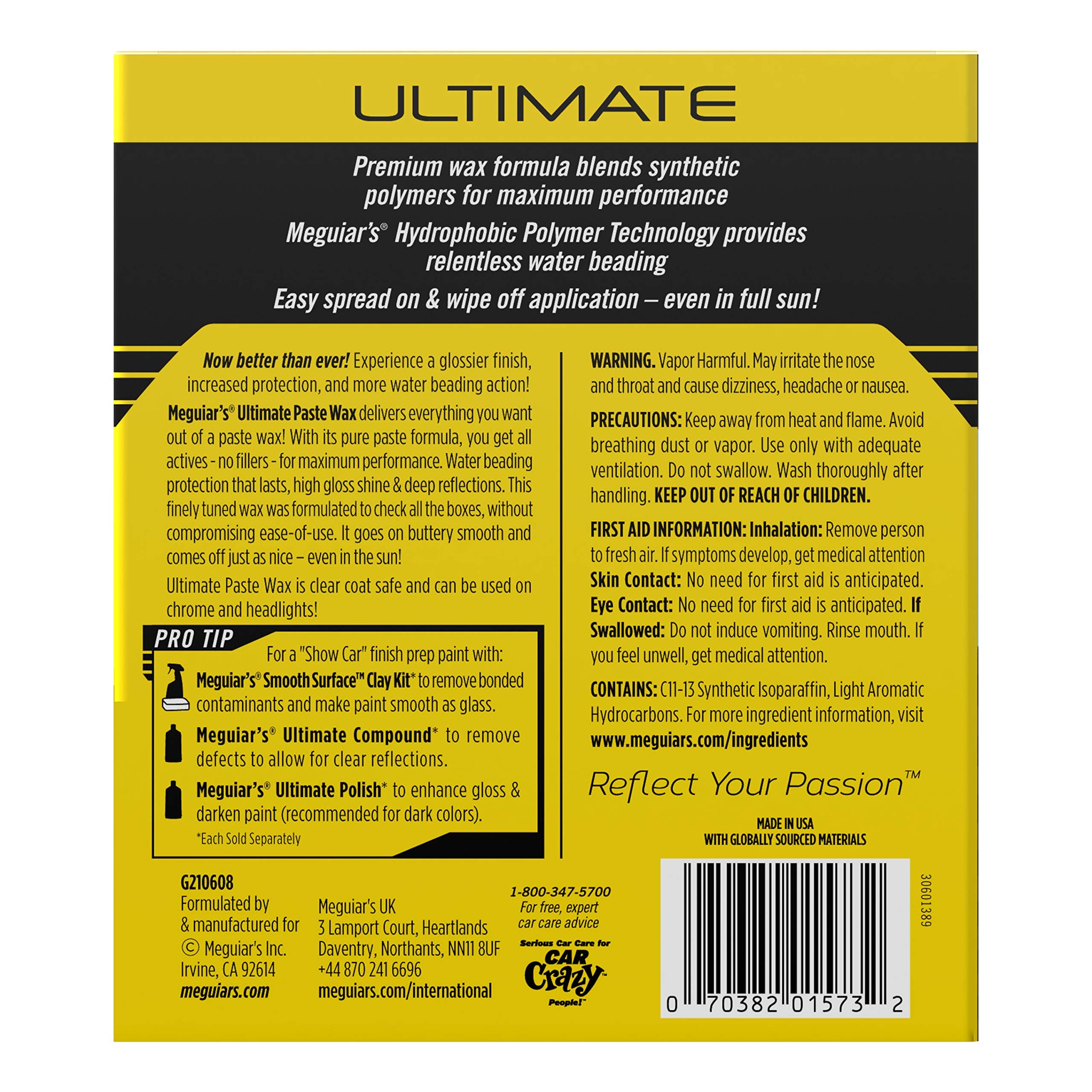 Meguiar's foam applicator beside jar showing ease of application benefit