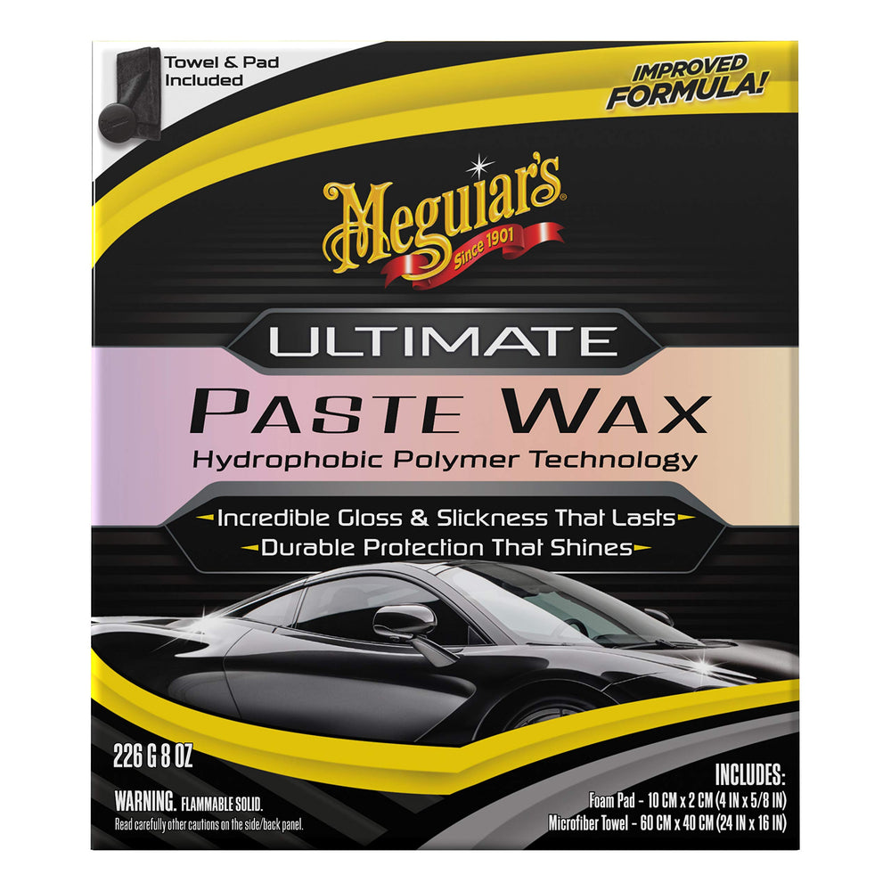 Meguiar's open paste texture close-up showing smooth spreadability benefit