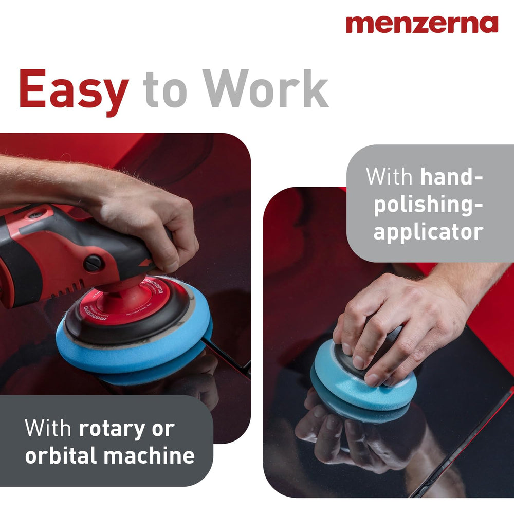 menzerna blue foam pad high-quality Velcro backing for secure attachment