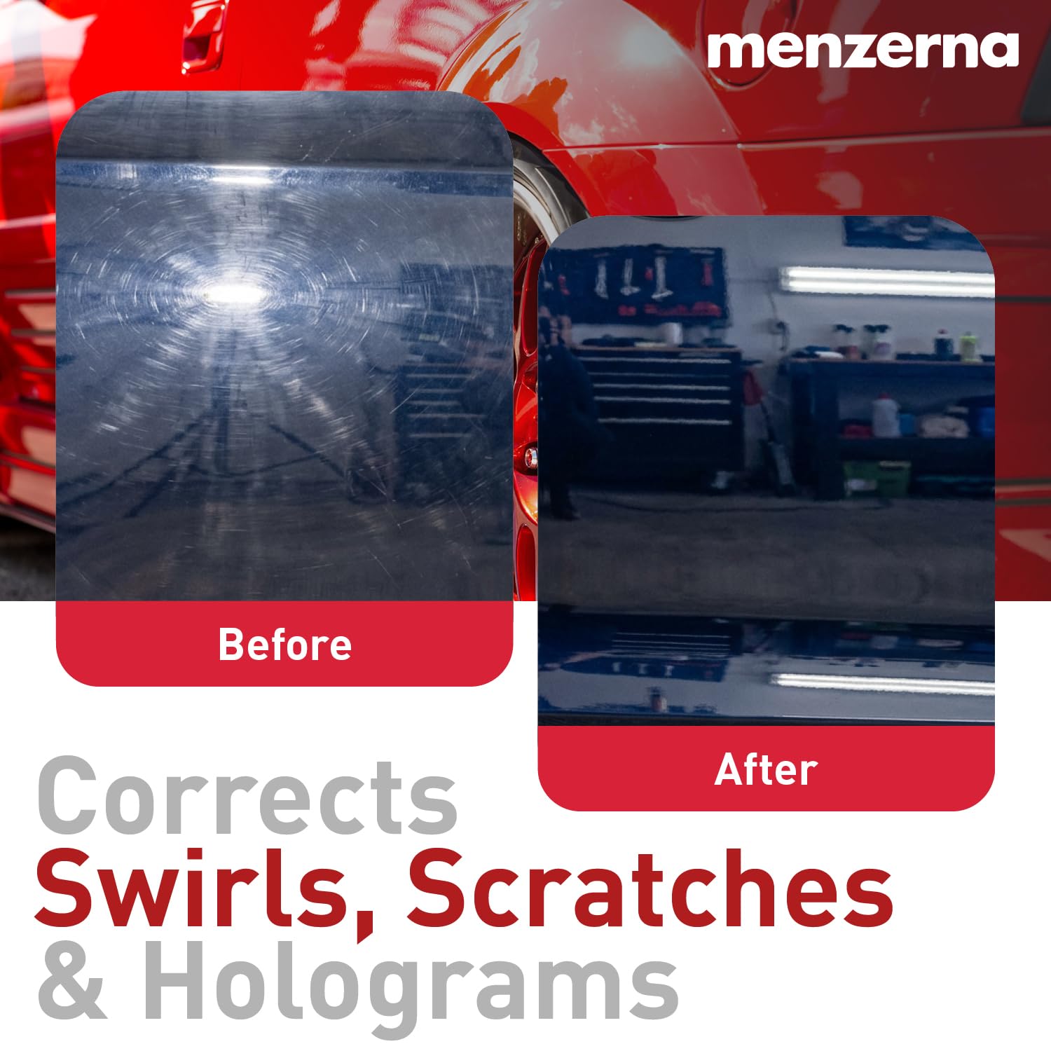 menzerna polish texture being poured showing smooth consistency for even coverage