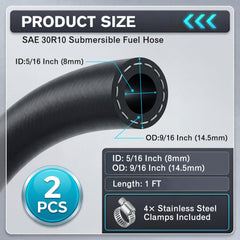 Meonum close-up of hose end and ID/OD detail demonstrating fit accuracy