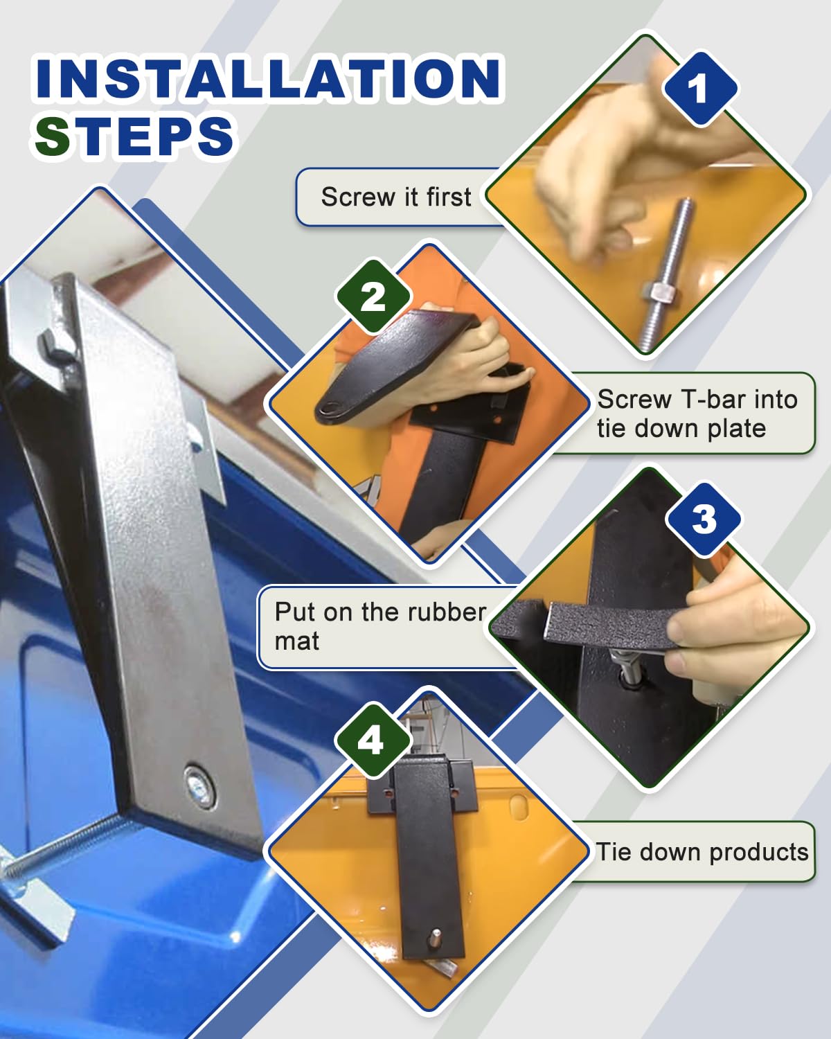 MEPARERI package contents with hardware and cleats shows ready-to-install convenience
