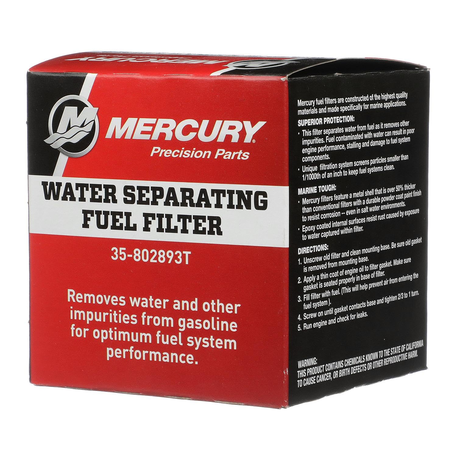 MERCURY 802893T on a boat engine in use conveying dependable protection on the water