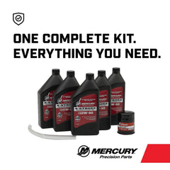 Mercury oil filter close-up showing gasket and OEM fit for reliable sealing