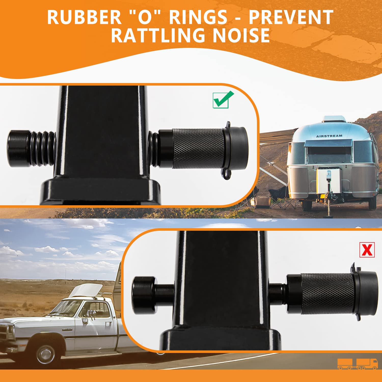 META Hardware hitch lock on a trailer in use showing theft deterrence in real world