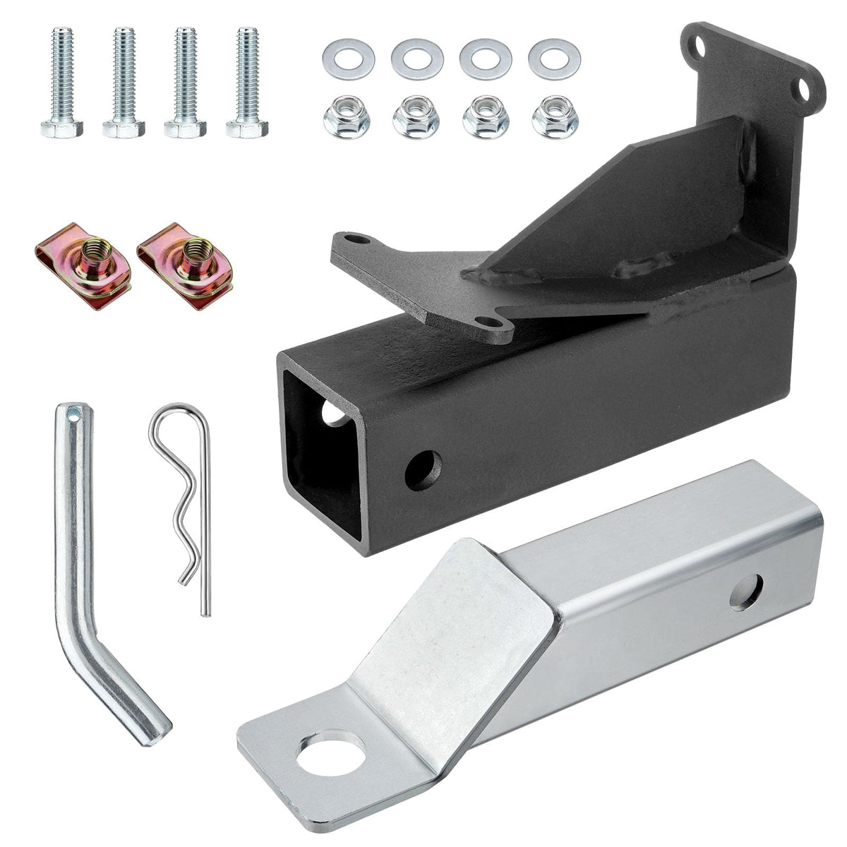 metlead front view of hitch kit showing full assembly and easy fit