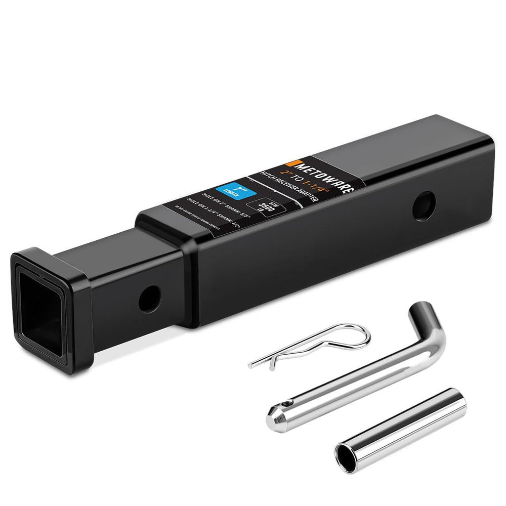 METOWARE front view of adapter showing receiver fit and durable design benefit