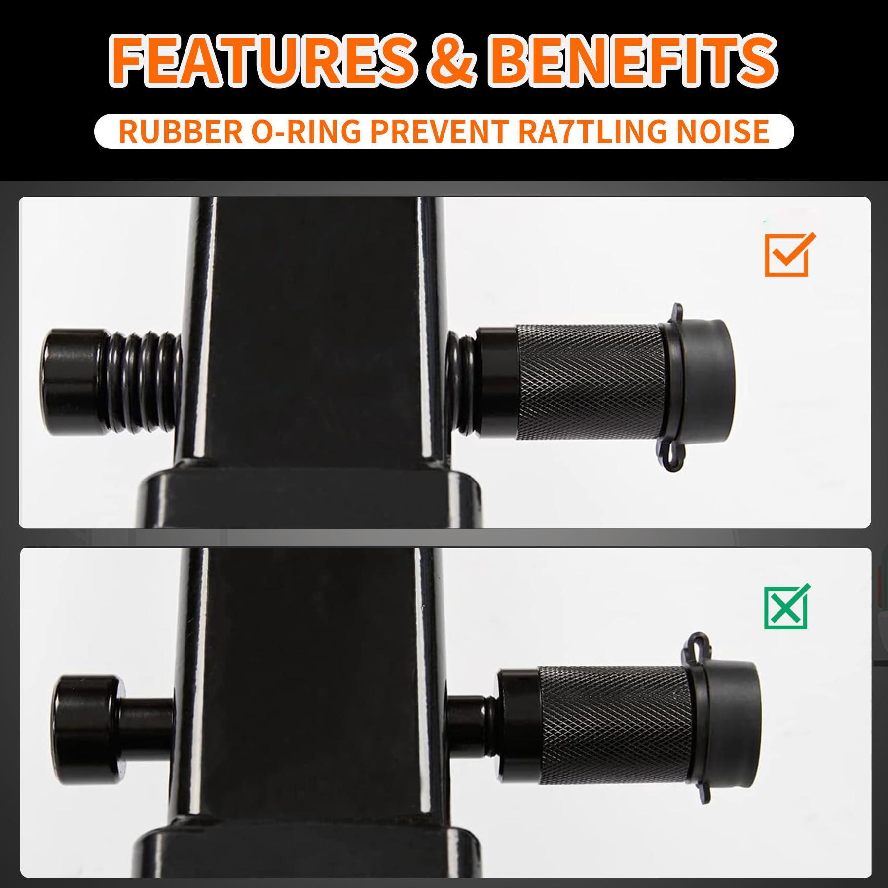 METOWARE locks installed on trailer receiver demonstrating easy fit and secure attachment during towing