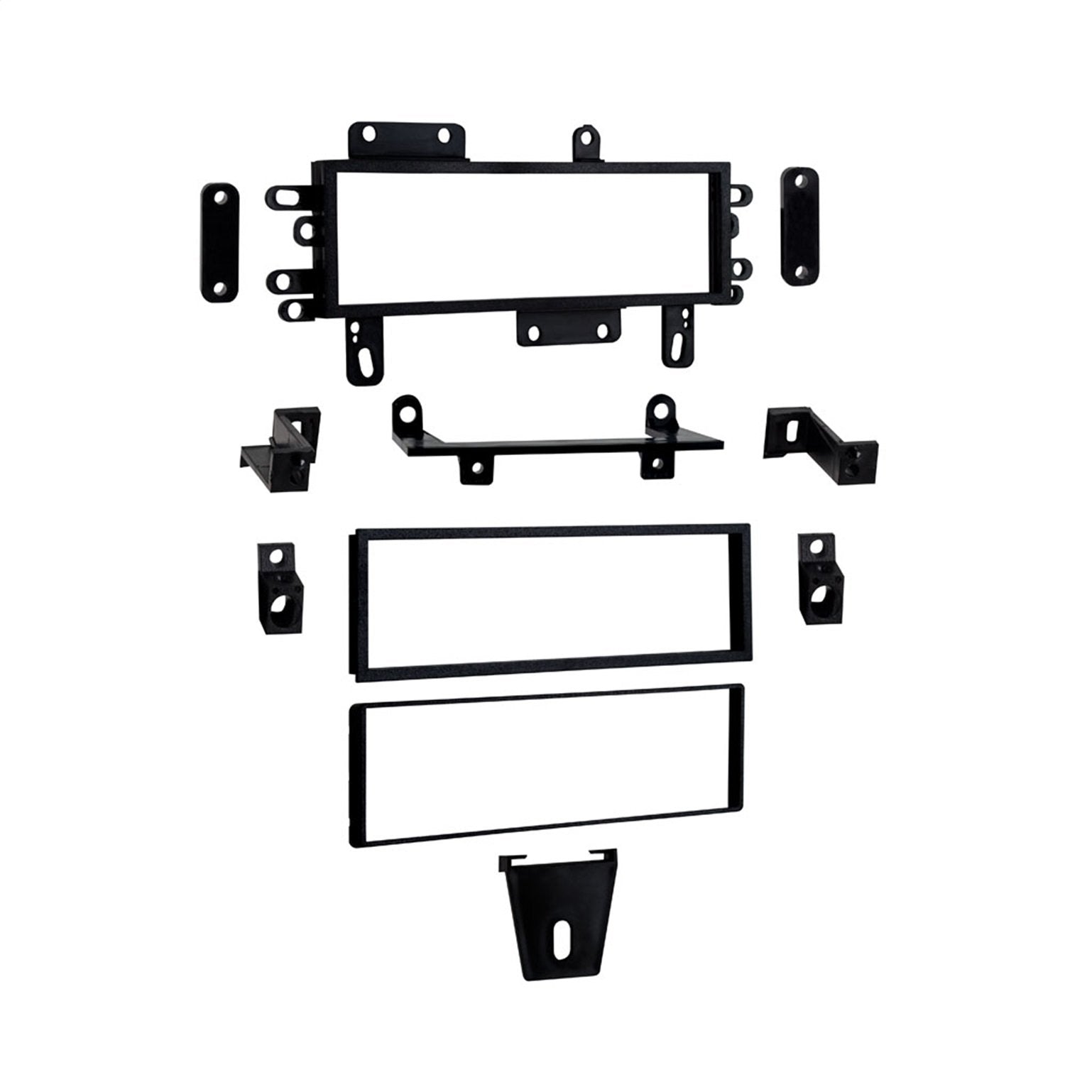Metra 99-5510 front bezel showing clean dash fit and factory look