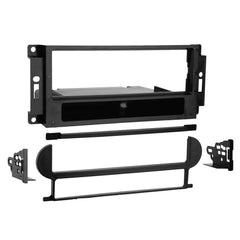 Metra 99-6507 front bezel showing clean single-DIN fit and improved dash appearance