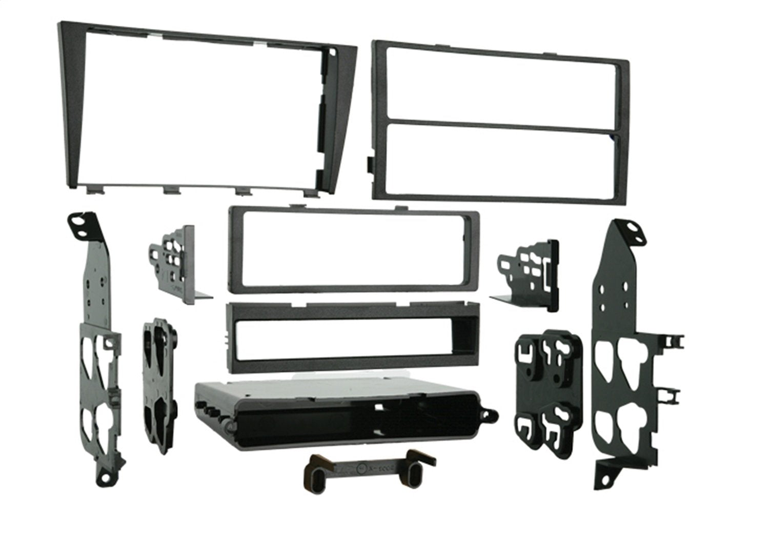 Metra 99-8151 front bezel in matte black showing clean OEM-style fit and finish