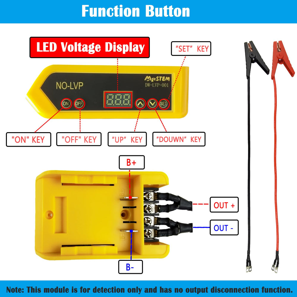 MgcSTEM cables connected to car battery showing reliable jump-starting benefit
