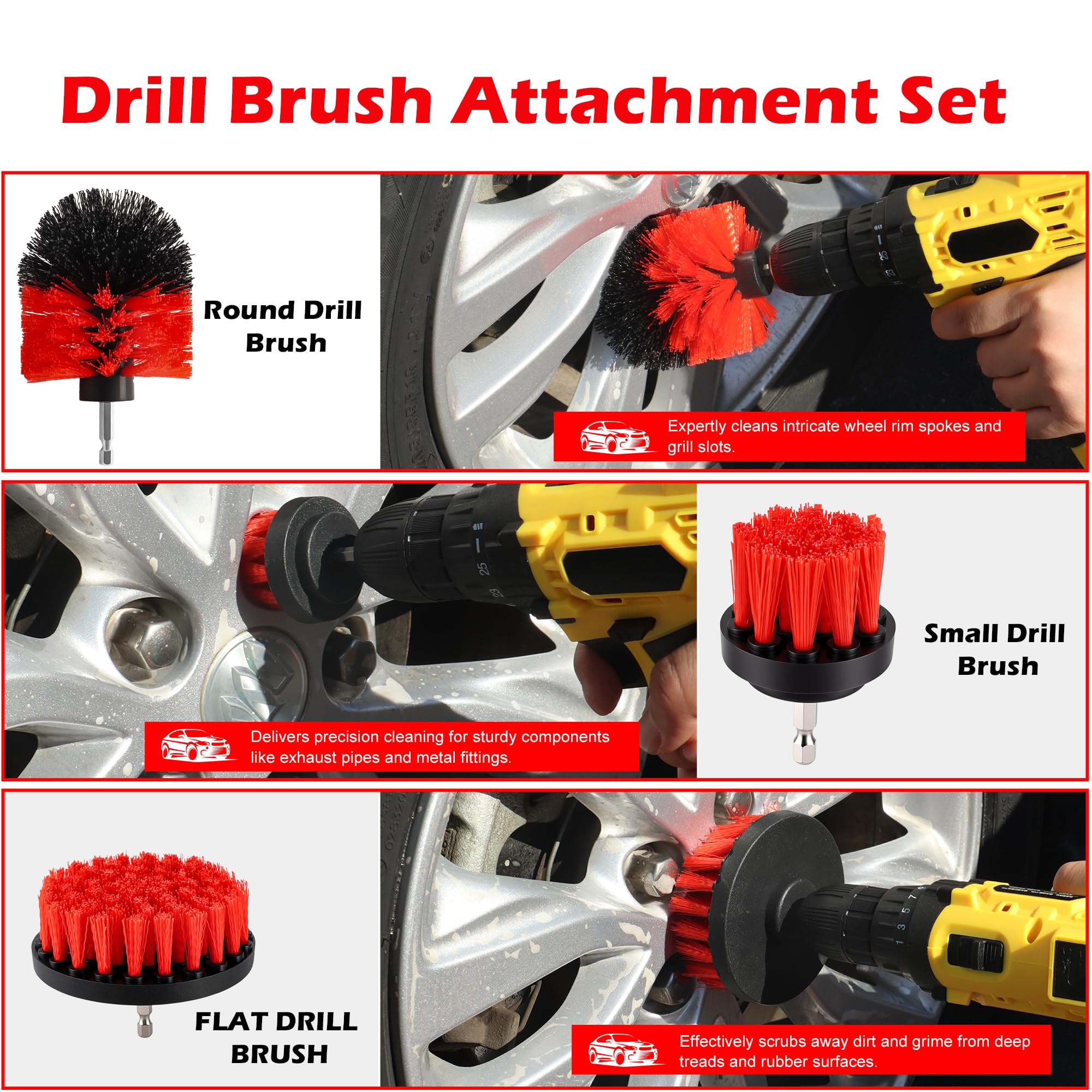 MIANYINGR polishing pads with suction adapter for even wax application