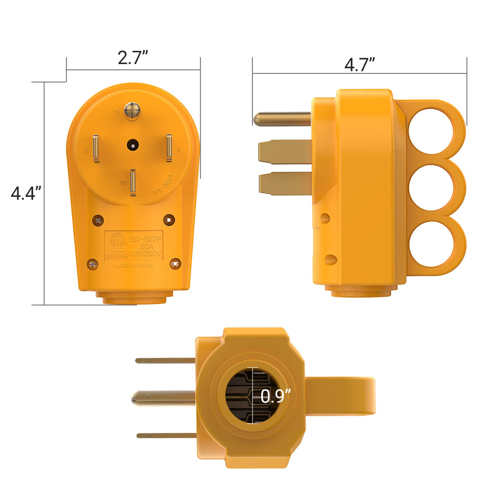 MICTUNING plug beside hand for scale, compact form for easy handling