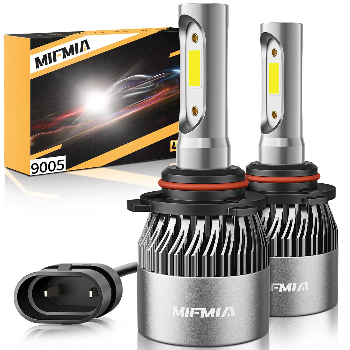 MIFMIA front packaging showing two bulbs and benefits