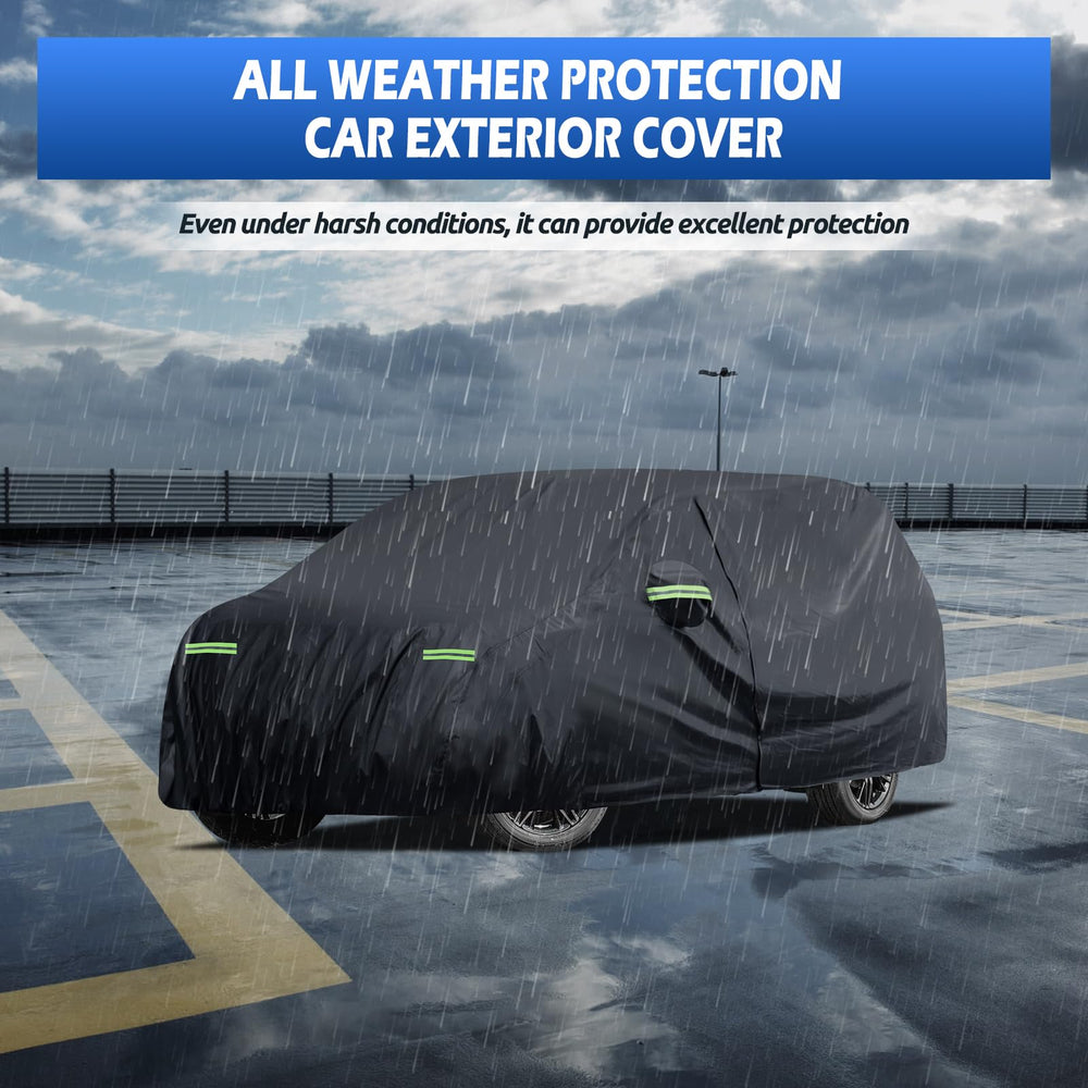 Migaven covered Odyssey in driveway showing all-weather protection benefit
