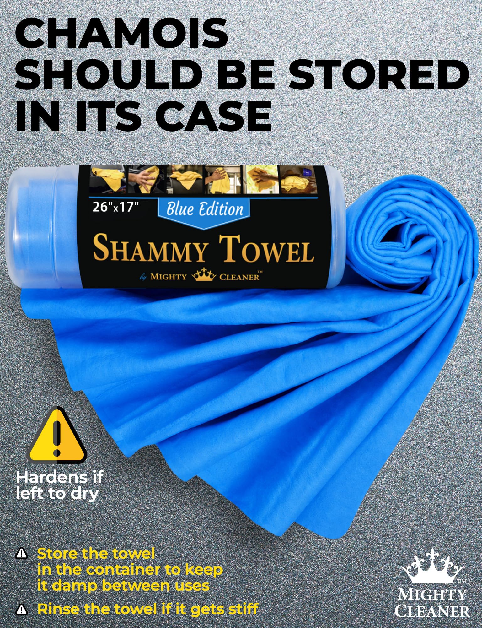Mighty Cleaner three color towels helping separate tasks and prevent cross-use