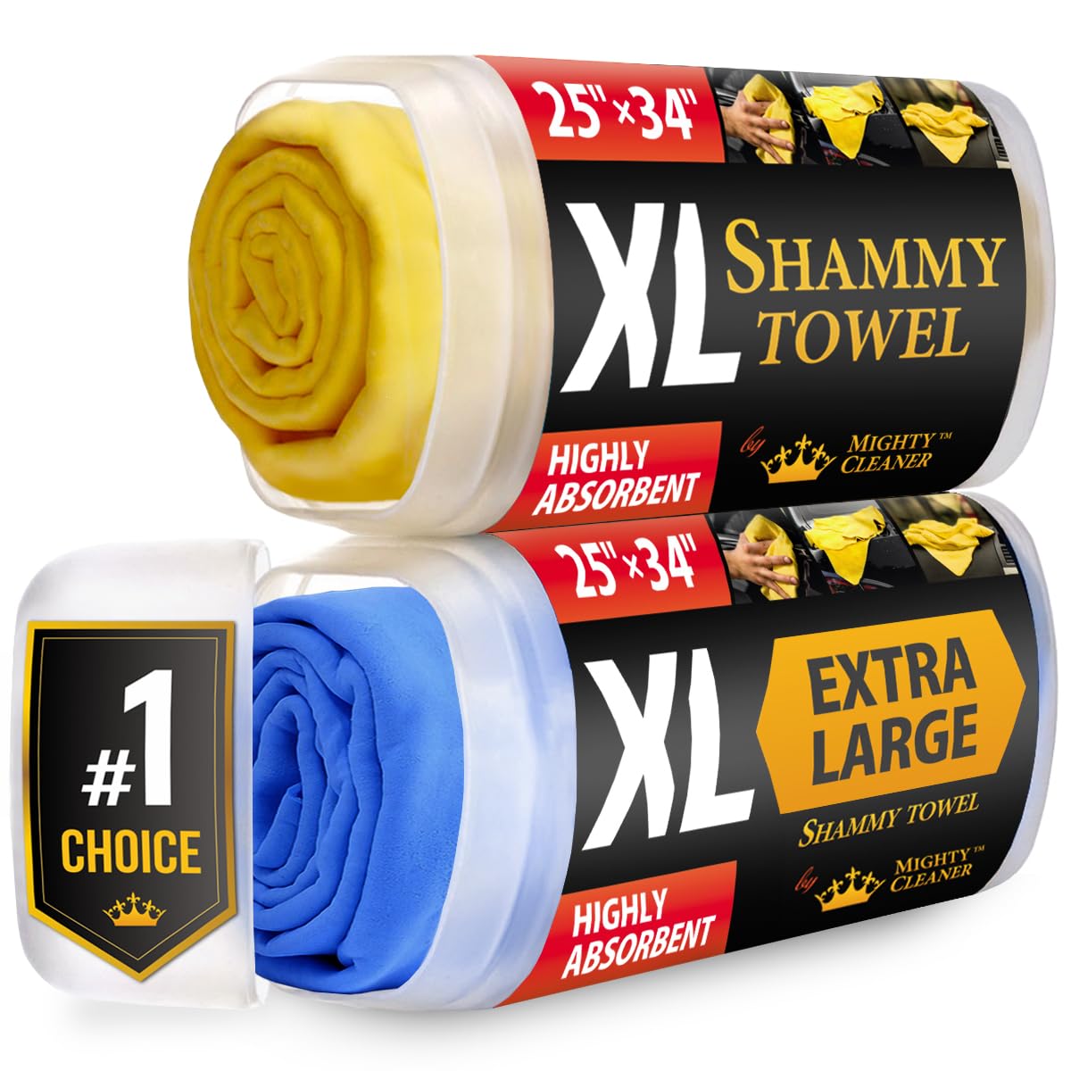 Mighty Cleaner front packaging showing 2-pack and benefits