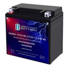 Mighty Max Battery front label showing model and specs for easy identification and fit