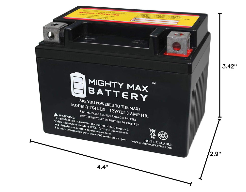 Mighty Max Battery on an ATV in outdoor setting showing dependable powersports performance