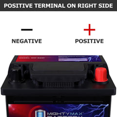 Mighty Max MM-G26R side label showing dimensions and ratings for fit verification