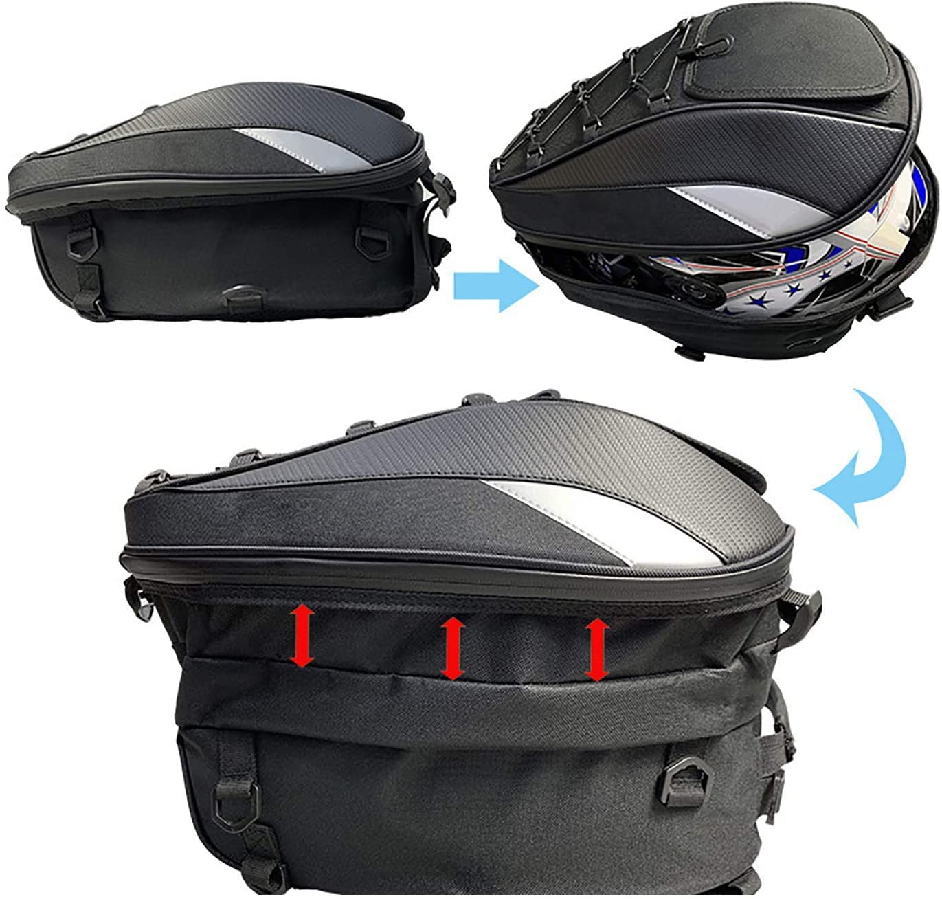 MIHUNTER in use with gear staged to show organized storage capacity