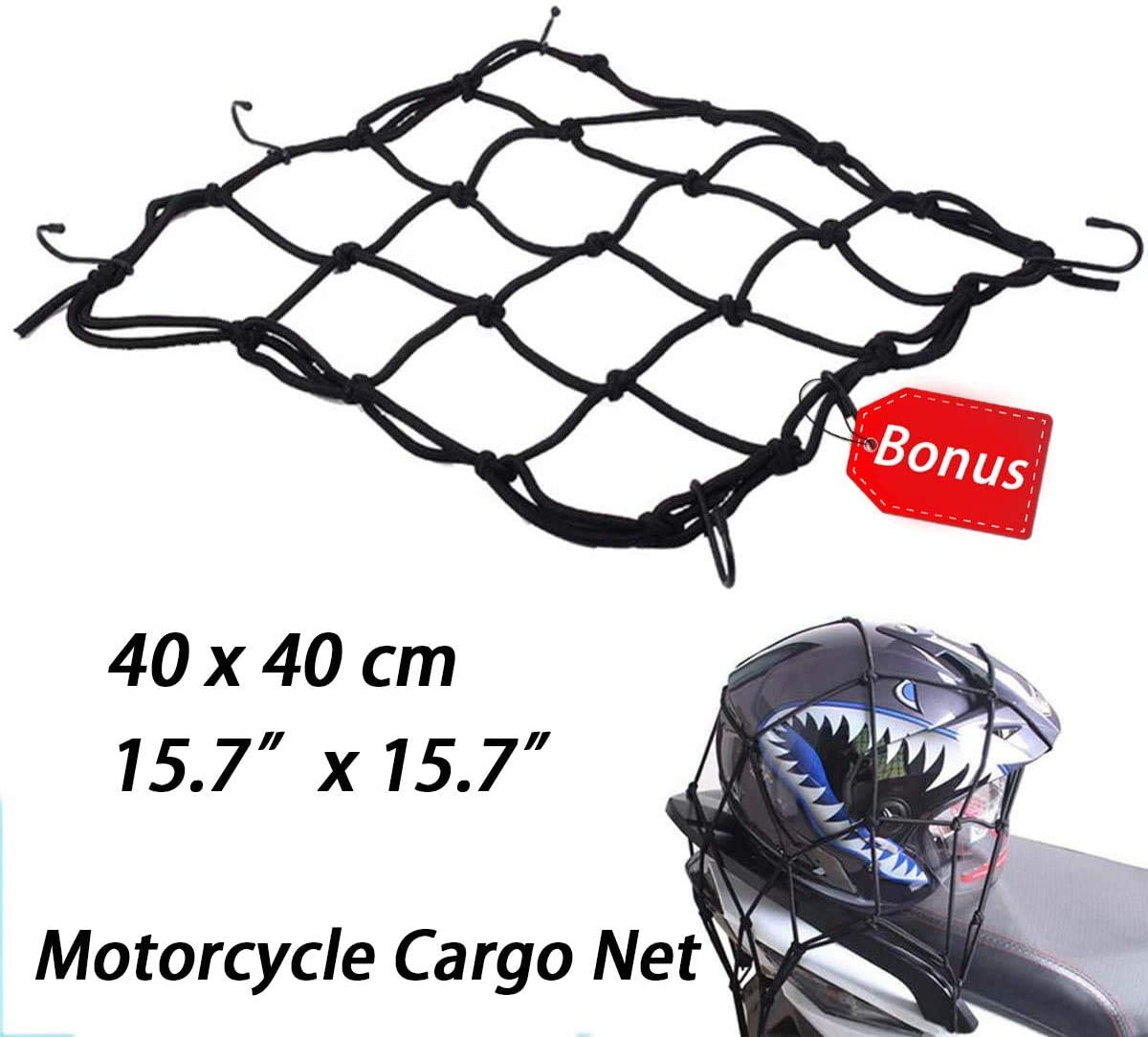 MIHUNTER mounted on motorcycle rack demonstrating secure attachment