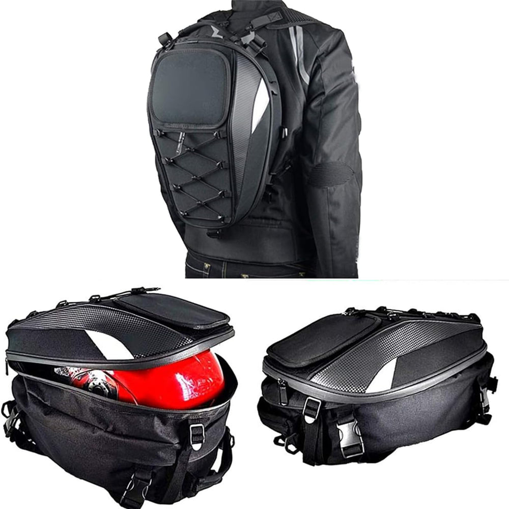 MIHUNTER seat bag expanded shape displaying increased volume benefit