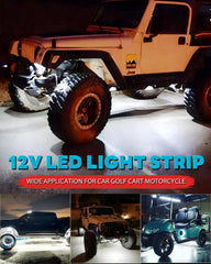 Miisiya LED strip installed under vehicle showing durable underglow and improved visibility