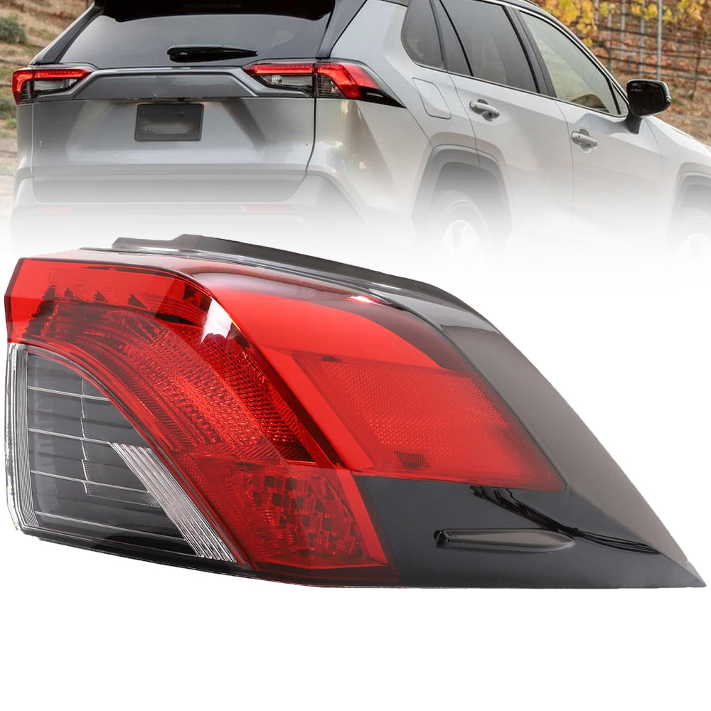 MiKaFex right outer tail light front view showing clean fit and restored appearance