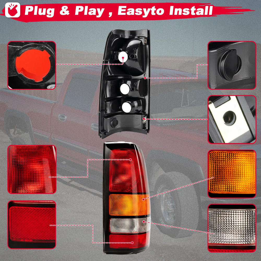 MiKaFex tail light backside showing mounting points for simple installation