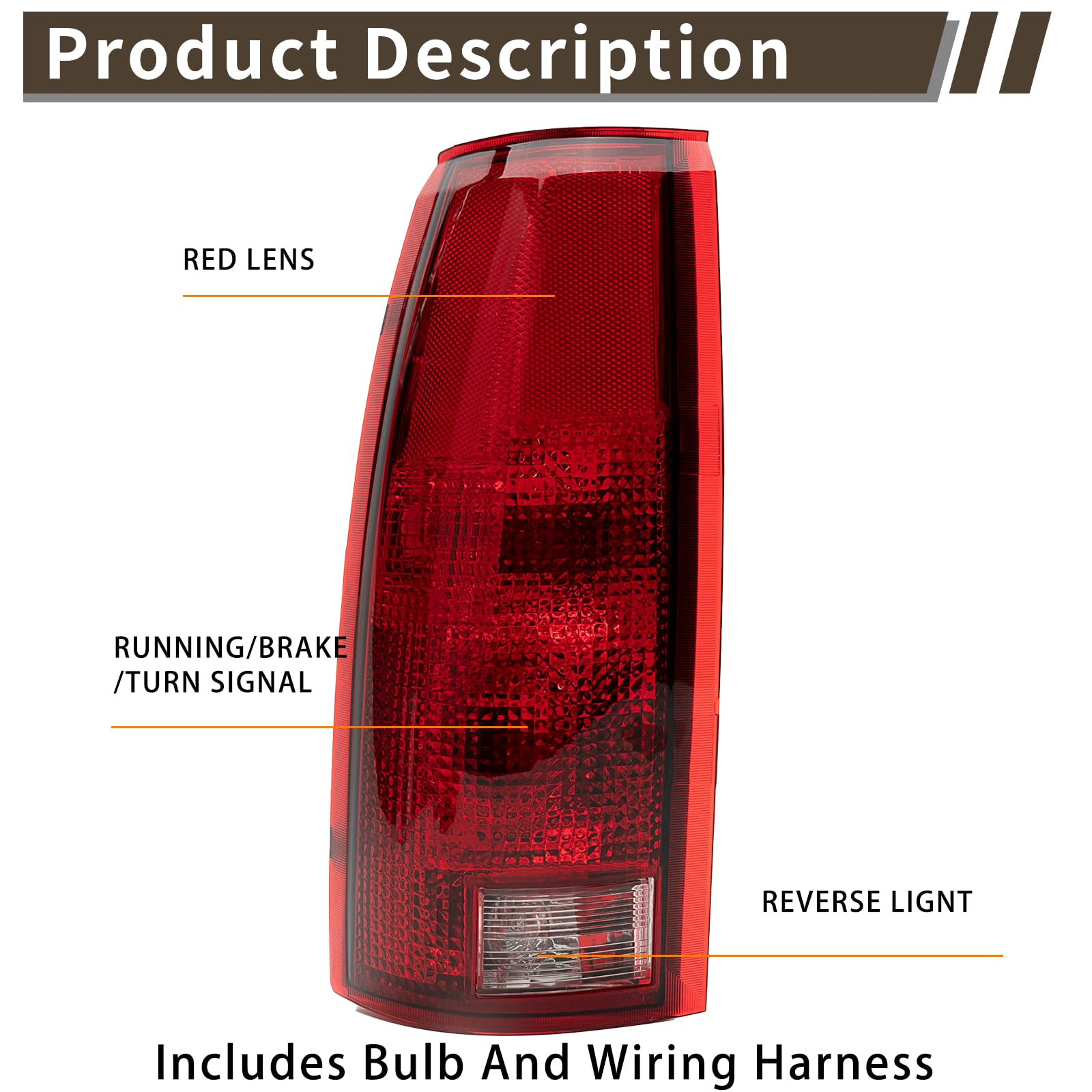 MiKaFex close-up of clear red lens highlighting durable ABS and optical clarity
