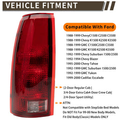 MiKaFex tail light mounted on rear of Chevy truck illustrating proper fit