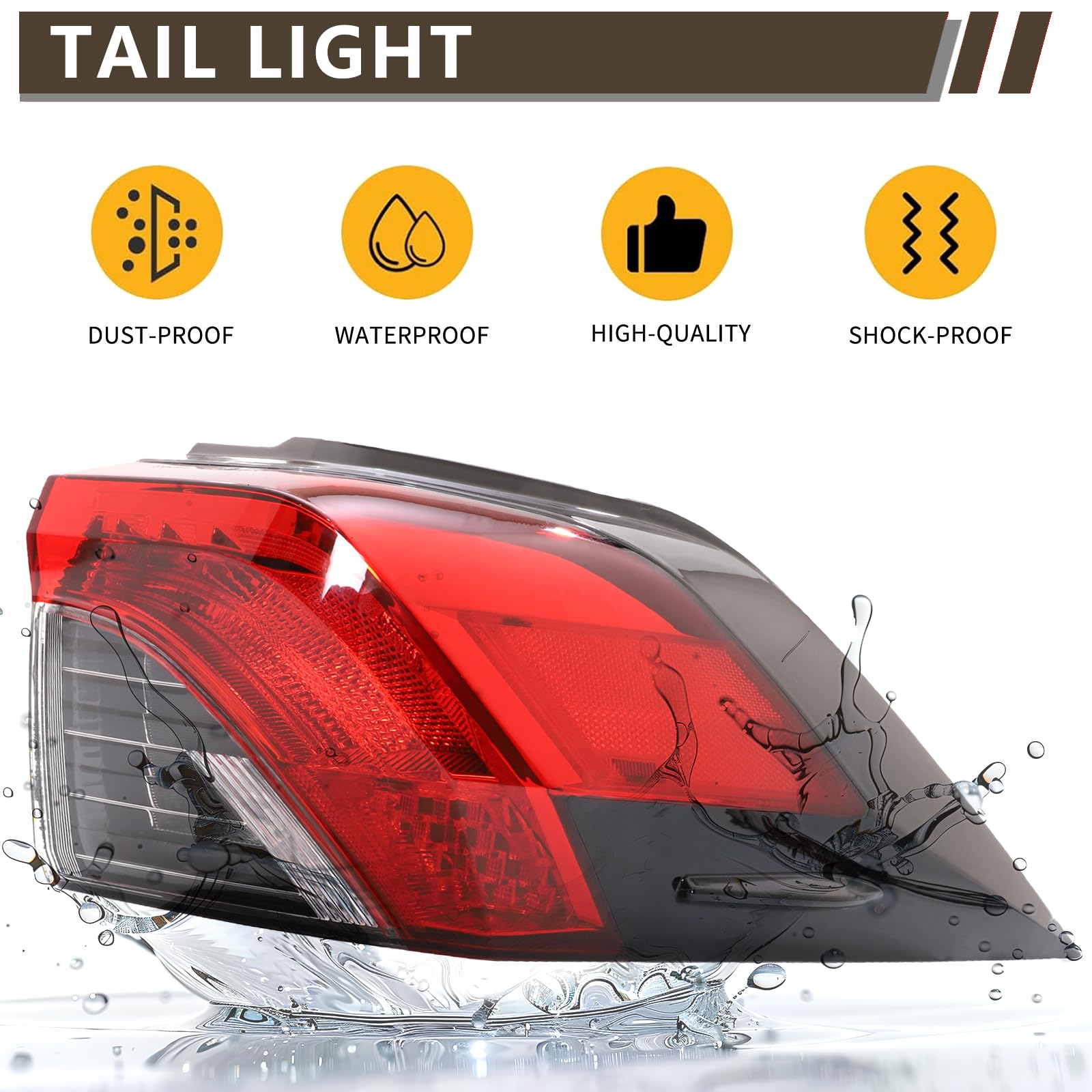 MiKaFex tail light glowing on night drive illustrating improved rear visibility