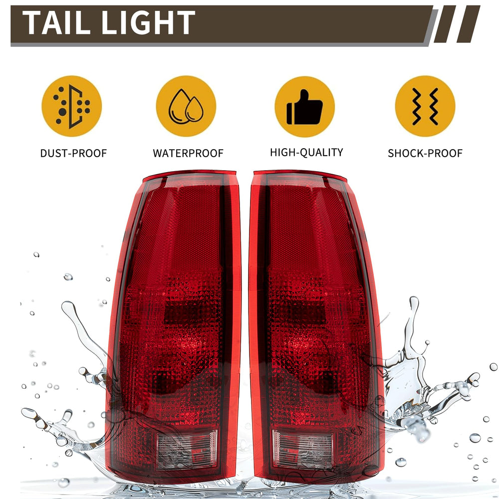 MiKaFex tail light illuminated at night demonstrating improved rear visibility