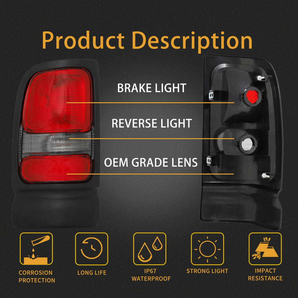 MiKaFex tail light side angle highlighting sealed edges for weather resistance
