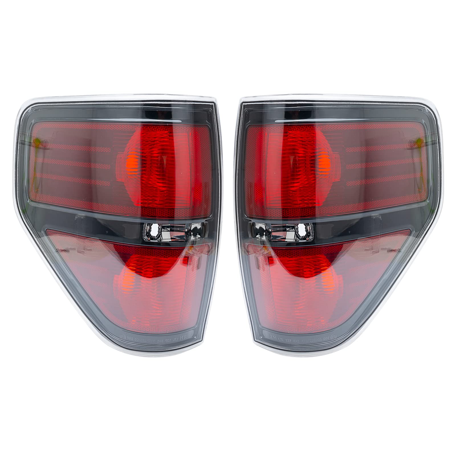 MiKaFex front assembly showing clear red lens and OEM look for improved visibility