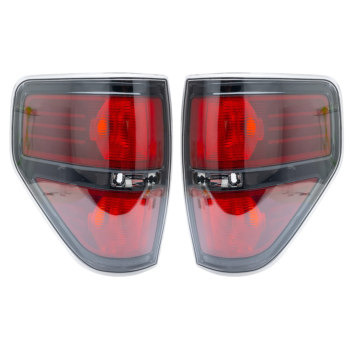 MiKaFex front assembly showing clear red lens and OEM look for improved visibility