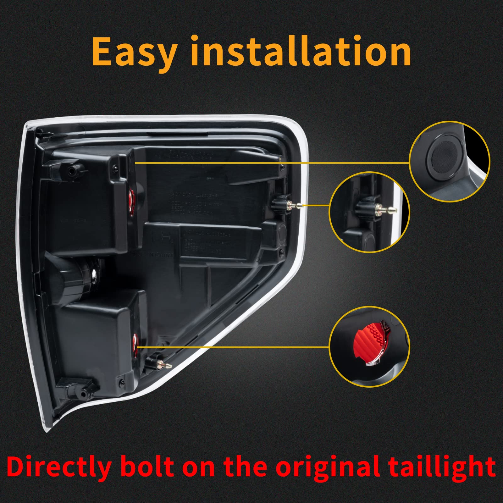 MiKaFex taillight installed on Ford F-150 showing improved rear visibility