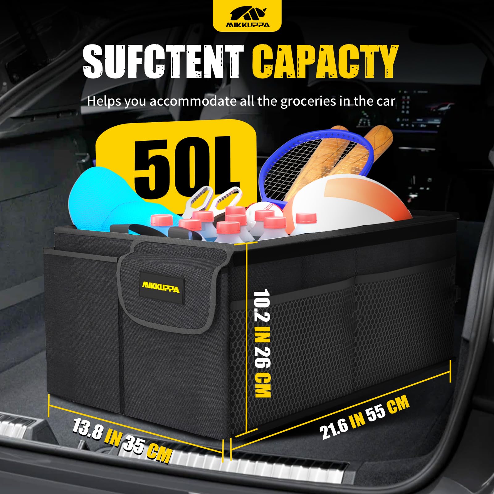 MIKKUPPA folded flat for compact storage and easy transport benefit
