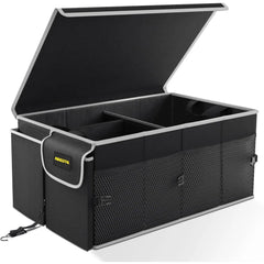 MIKKUPPA front view with lid showing organized storage and sturdy build benefit