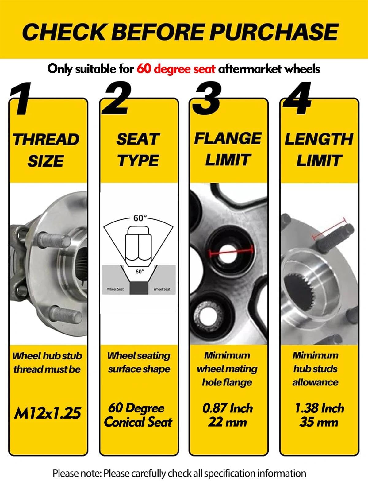 MIKKUPPA 19mm hex socket engaging lug nut for easy installation