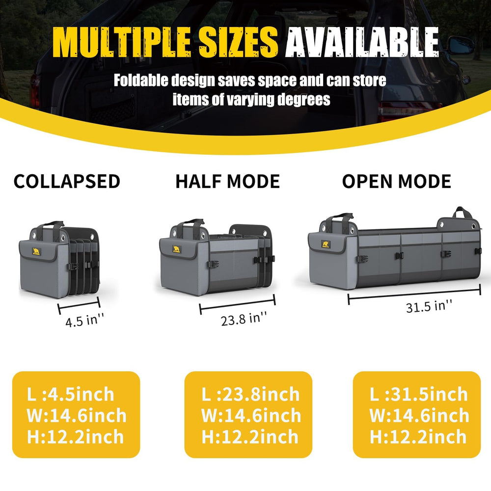 MIKKUPPA trunk organizer installed in SUV for tidy cargo and easy access