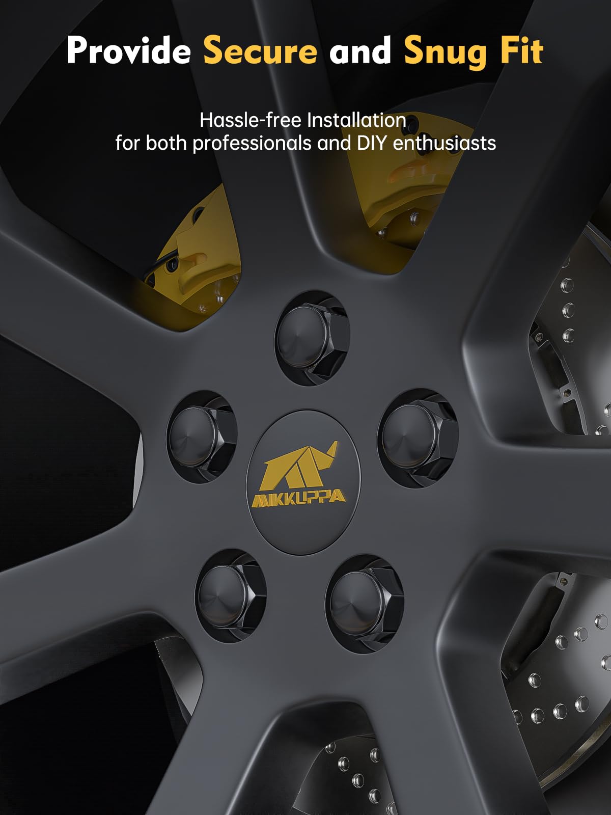 MIKKUPPA lug nut installed on F150 wheel showing factory appearance
